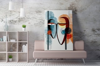 Peinture décorative sur toile Mael - 50 x 70 cm