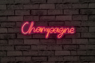 Néon mural fluorescent Champagne - Rose - 13,608 W