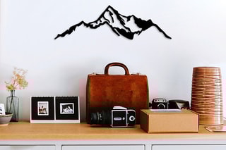 Décoration murale - 
Noir - 67 x 20 cm -