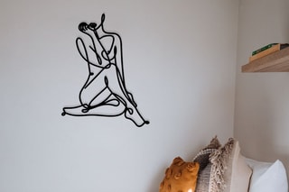 Décoration murale Eve - 39 x 50 x 0,12 cm - Noir