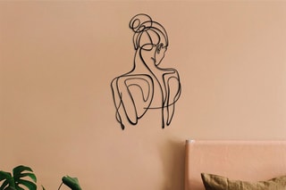 Décoration murale Woman - Noir