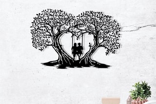 Décoration murale -  65 x 43 x 0,12 cm - Noir