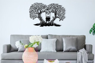 Décoration murale -  65 x 43 x 0,12 cm - Noir