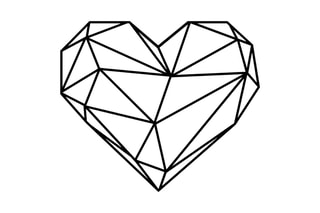 Décoration murale Heart Metal Decor - Noir