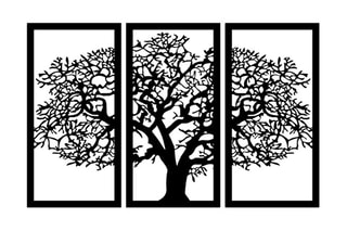Décoration murale Arbre - Noir