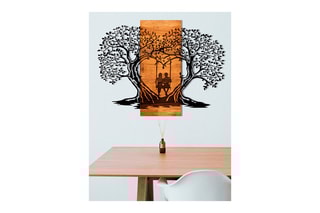 Décoration murale Eva en bois - Naturel