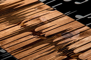 Décoration murale - 90 x 47 x 3 cm - Naturel et noir