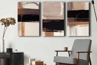 3 tableaux en pin - 45 x 70 cm 