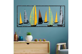 Décoration murale Yelkenli 3 - 90 x 40 cm - Noir