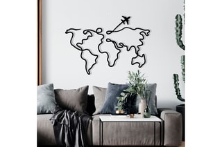Décoration murale - 60 x 42 x 0,12 cm - Noir