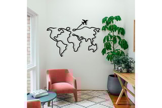 Décoration murale - 60 x 42 x 0,12 cm - Noir