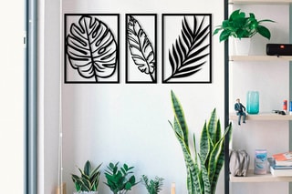 Décoration murale - 80 x 38 cm - Noir