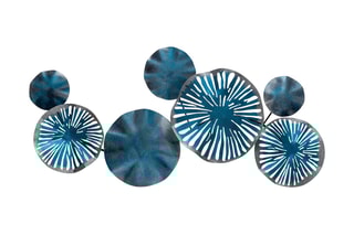 Décoration murale Astrid - 79 x 35 cm - Bleu