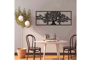 Décoration murale MT - 124 x 49 cm - Noir