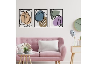 Décoration murale Viyana - 129 x 54 cm - Noir