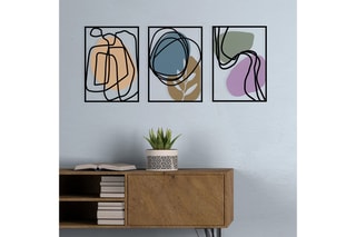 Décoration murale Viyana - 129 x 54 cm - Noir