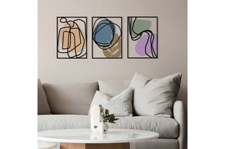 Décoration murale Viyana - 129 x 54 cm - Noir