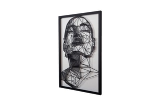 Décoration murale Antonietta - 45 x 70 cm - Noir