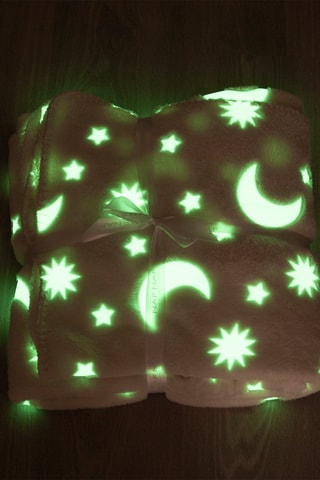 Couverture fluorescente Stars - Rose - 80 x 110 cm