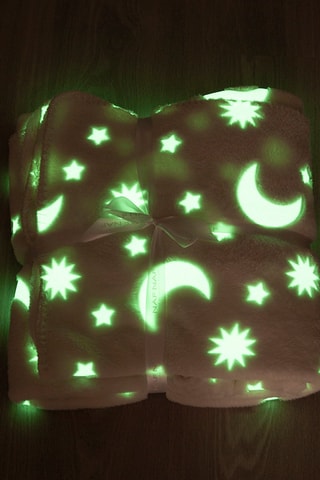 Couverture fluorescente Stars - Rose - 110 x 140 cm