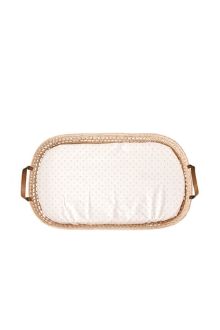 Panier à langer Mota - Rose et blanc - 47 x 80 x 11 cm  - Dès la naissance