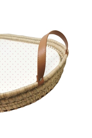 Panier à langer Mota - Rose et blanc - 47 x 80 x 11 cm  - Dès la naissance