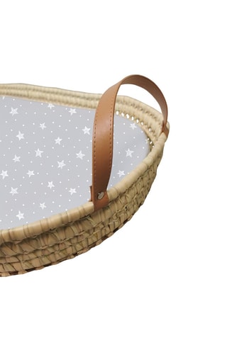 Panier à langer Stars - Gris et blanc - 47 x 80 x 11 cm  - Dès la naissance