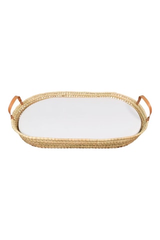 Panier à langer Chloé - Beige et bleu - 47 x 80 x 11 cm  - Dès la naissance