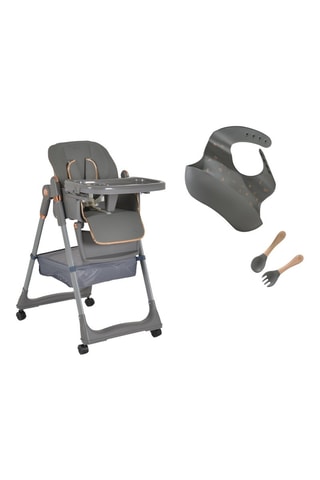 Chaise haute évolutive à roulettes - Dès 6 mois - Jusqu’à 15 kg