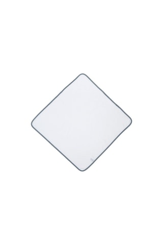 Sortie de bain Airballon - Blanc et gris - 100 x 100 cm