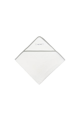 Sortie de bain Heart - Blanc - 100 x 100 cm