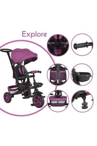 Tricycle - Violet - Dès 12 mois - Jusqu’à 25 kg