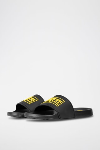 Badslippers Slappy - Zwart en Geel