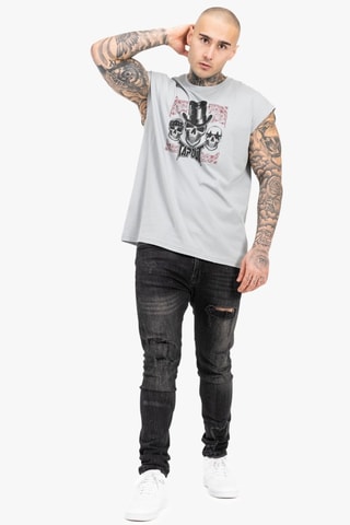 Hemd Skull Tank - Grijs 
