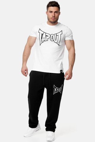Joggingbroek Lifestyle Basic Jogger Zwart en Wit - Tapout