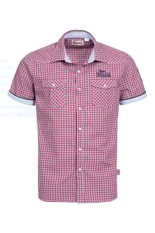 Overhemd Slim Fit Model Rood en Blauw
