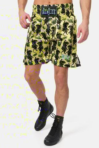 Boksshort Panther Boxing Geel en Zwart - Benlee