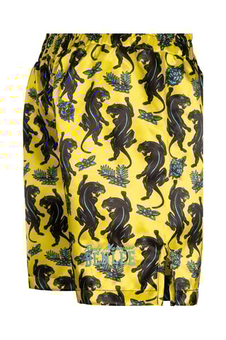 Boksshort Panther Boxing Geel en Zwart - Benlee