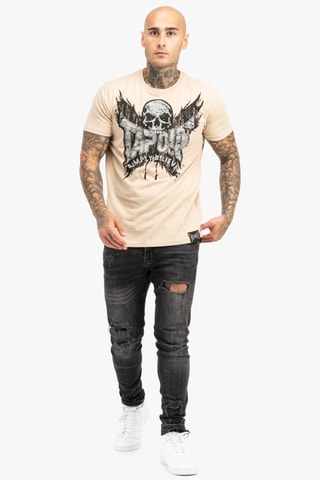 T-shirt regular Creston - Beige