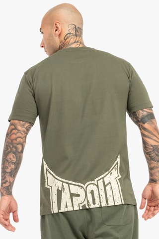T-shirt Regular Crashed - Groen