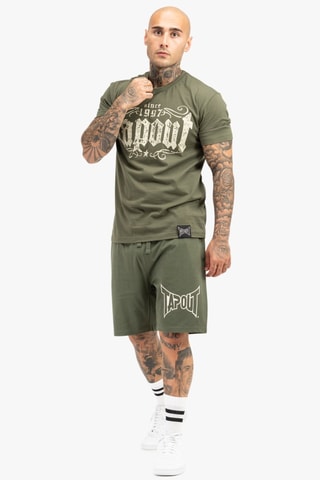 T-shirt Regular Crashed - Groen