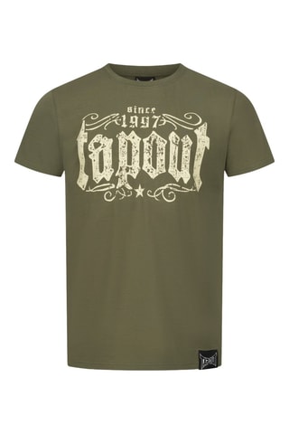 T-shirt Regular Crashed - Groen