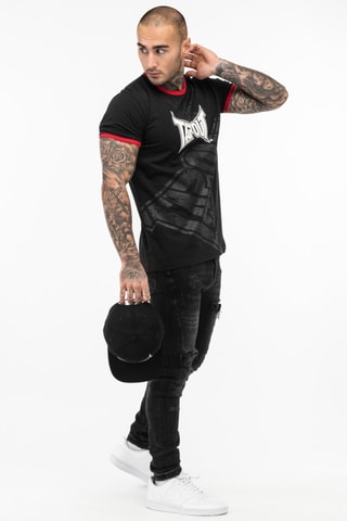 T-shirt regular Trashed - Zwart