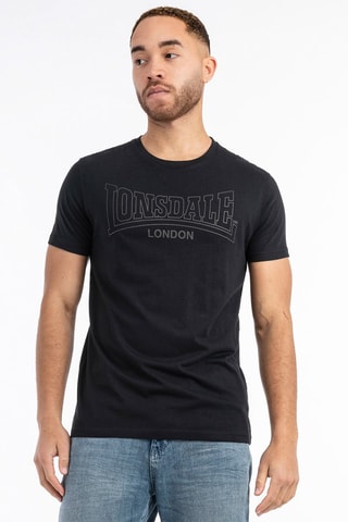 3 T-shirts Beanley - Bordeauxrood, zwart en blauw