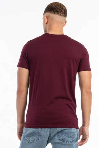 3 T-shirts Beanley - Bordeauxrood, zwart en blauw