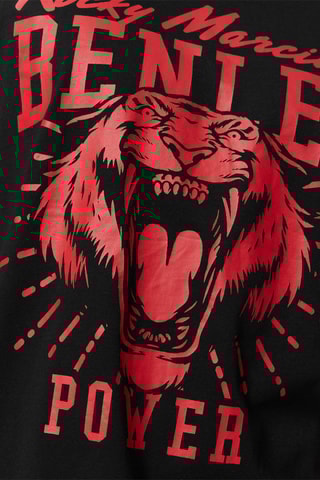 T-shirt Tiger Power Zwart en Rood - Benlee