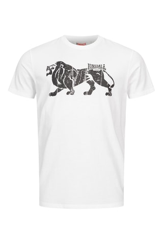 t-shirt Endmoor Lonsdale - Blanc et noir