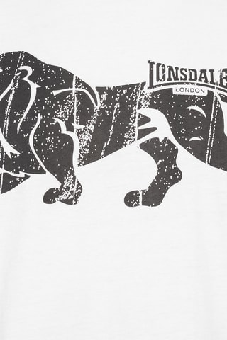 t-shirt Endmoor Lonsdale - Blanc et noir