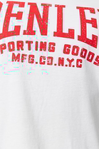 T-shirt Turney Wit en Rood- Benlee