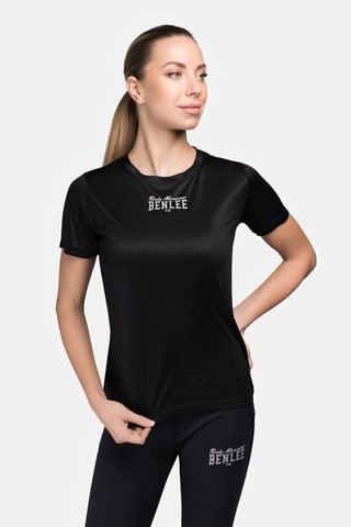 T-shirt Lindsay Zwart en Zilverkleurig- Benlee